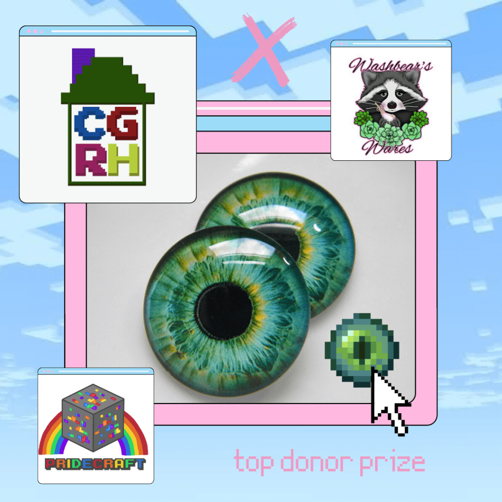 A beautiful green pendant from Washbear's Wares that resembles a green iris