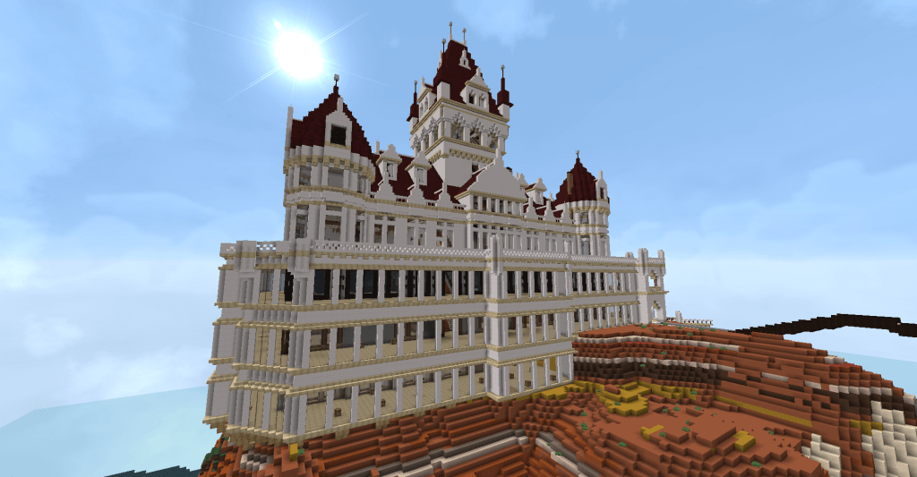 a Minecraft build - Mesa Manor